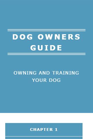 DOG OWNERS GUIDE