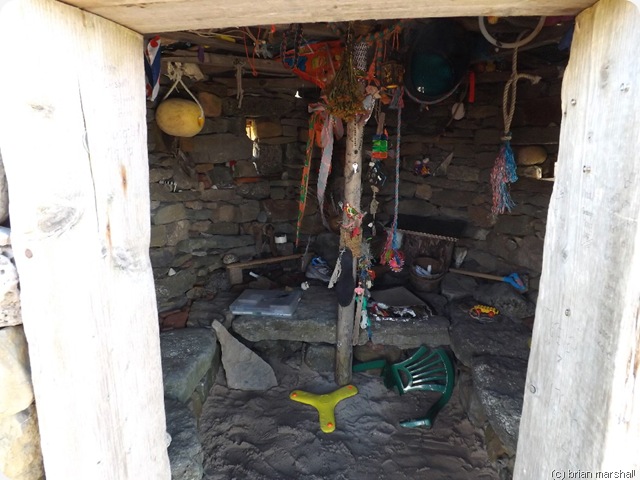 inside the hut