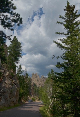 stormy skies coming on the Needles Highway