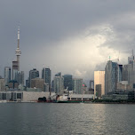 cloudy skyline of Toronto in Toronto, Canada 