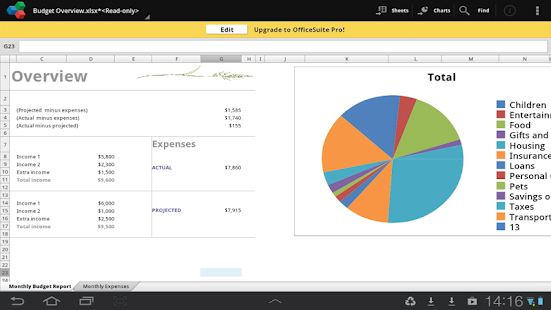 OfficeSuite 7 (PDF & HD) - screenshot thumbnail