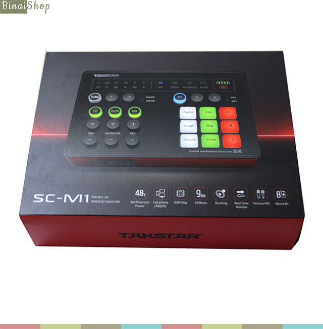 Soundcard hát karaoke livestream Takstar SC-M1