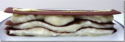 Millefeuille of Chocolate Tuiles and Apple Snow Millefeuille of Chocolate Tuiles and Apple Snow