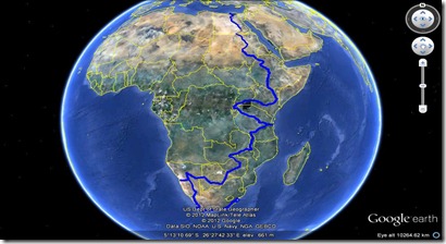 Traseul in Africa