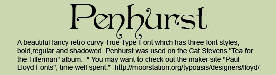 Penhurst-Font