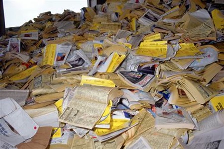 Yellow pages pile