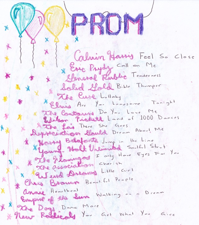 prom playlist