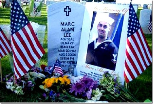 Marc Alan Lee gravesite Memorial Day 2012