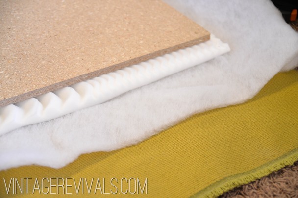 DIY Upholstered Headboard Tutorial @ Vintagerevivals.com
