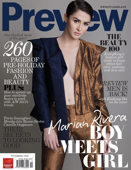 Marian Rivera covers Preview Nov 2012