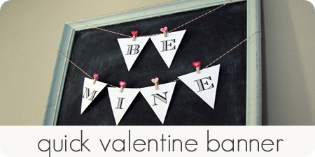 quick valentine banner
