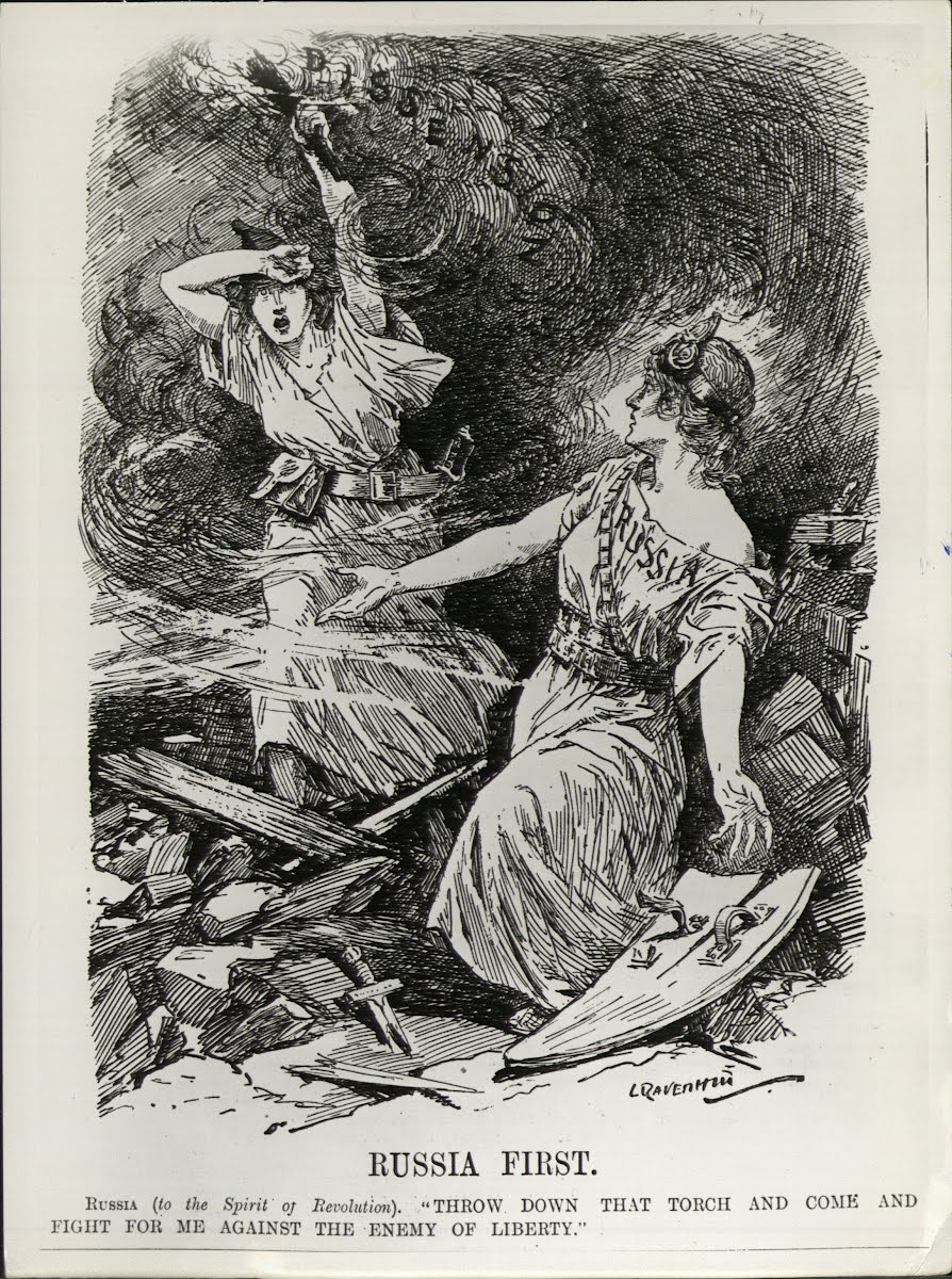 His Russia 1917 Revolution Cartoons "Punch" Etc. — Google Arts & Culture