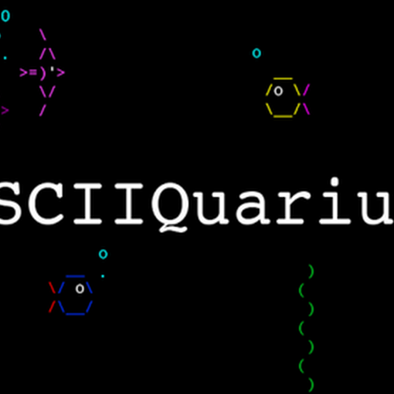 Asciiquarium is an aquarium/sea animation in ASCII art.