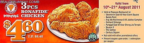 Popeyes Singapore Chicken Promotion
