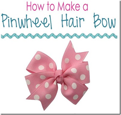 Fabric Bows and More: How to Make a Pinwheel Hair Bow by The Ribbon Retreat