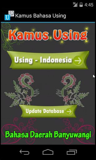 Kamus Using Banyuwangi