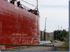 8455 Thorold -  Welland Canals Parkway - Thunder Bay lake freighter leaving Lock 6