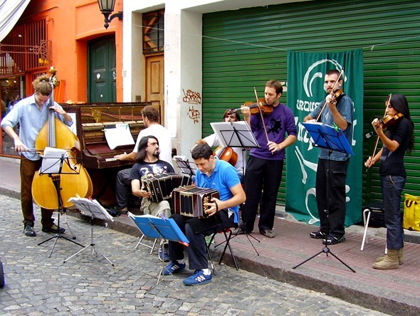 Artistas de rua em Buenos Aires