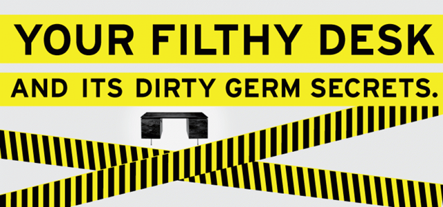 Your filthy desk and its dirty germ secrets. Graphic by Sarah Wenger, http://www.learnstuff.com/medical-hazard-at-work/