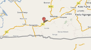 La rivière Kwilu entre Songololo et Kimpese sur la nationale n°1, dans le Bas-Congo