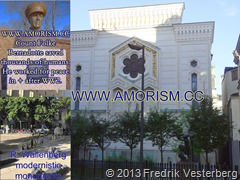DSC09042.JPG Obama Synagogan. Kollage med Folke Bernadotte och Wallenberg monument. Med amorism