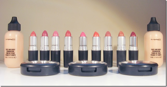 Mac Lipstick, Blush F & B