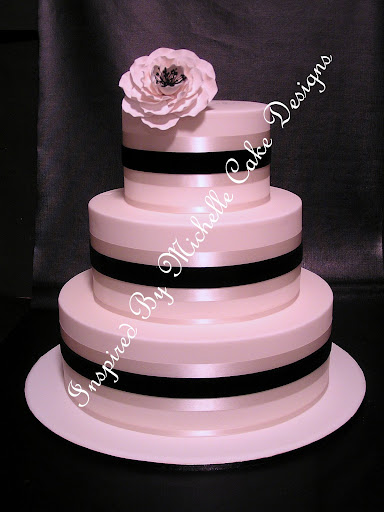 white and black velvet three wedding cake black and white rose