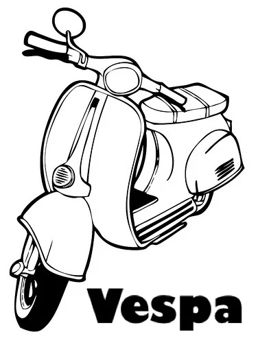 Vespa Vespa Scooters Vespa Illustration