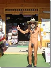 Paul Winer Naked Bookstore Owner