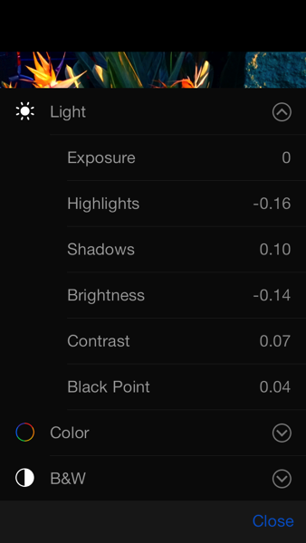 IMG_7958.PNG iOS 8 photos app Light finer controls
