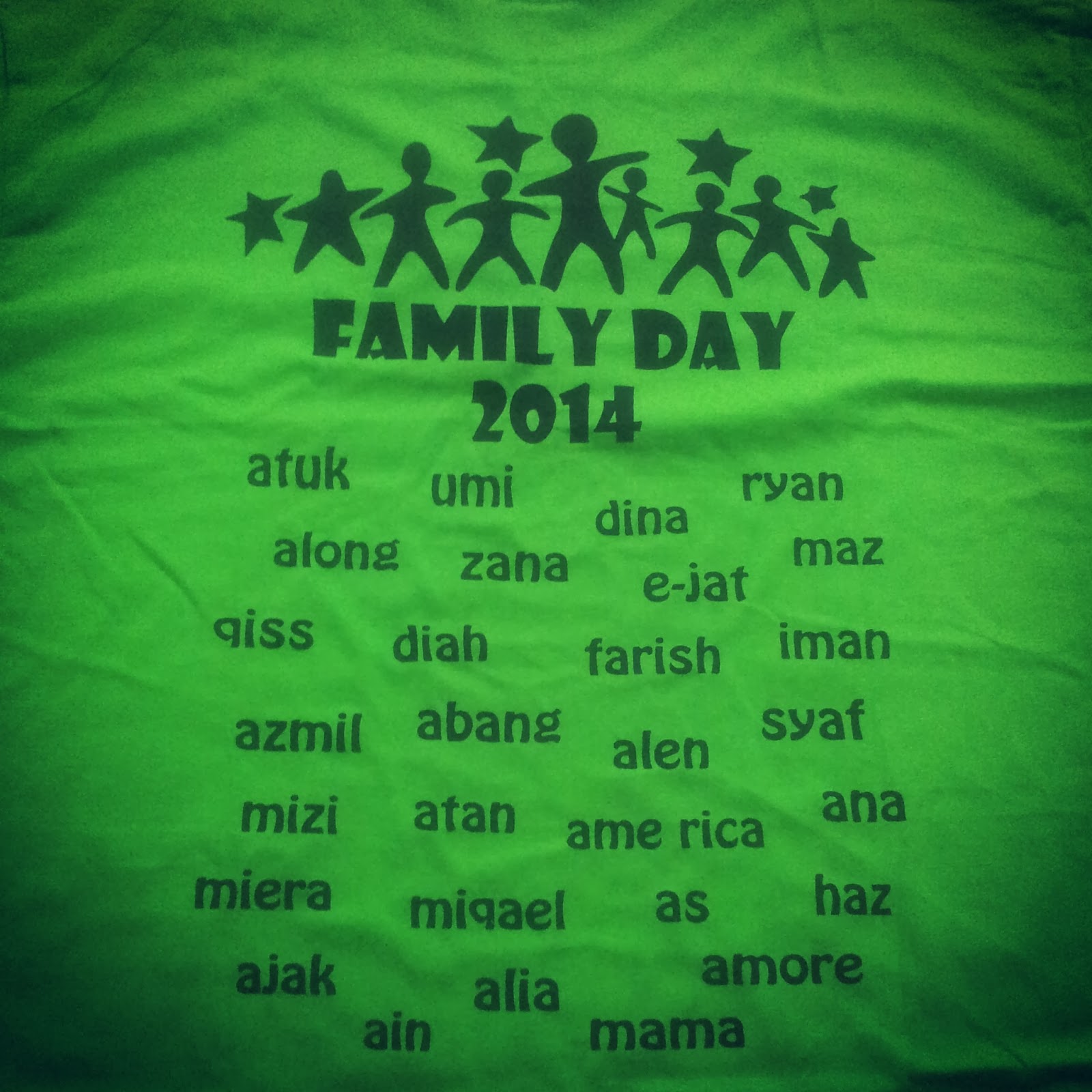 Cetakan Tshirt Design Sendiri Diterima Baju Family Day Shirt Printing