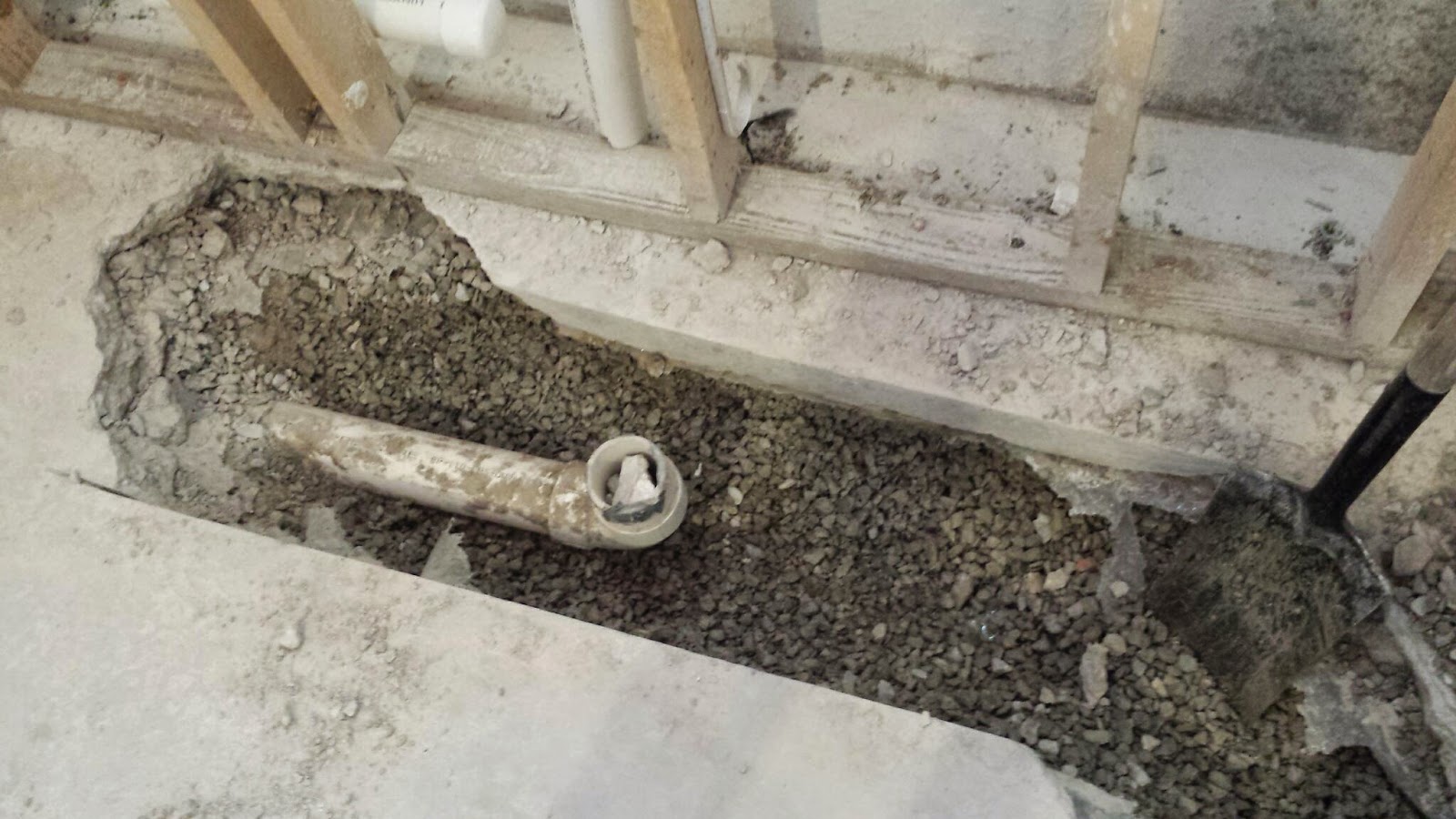 TJ's Home Construction Projects More plumbing Waste Line