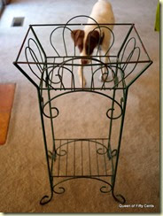 Vintage wire plant stand