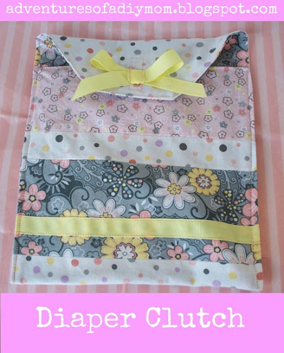 diy diaper clutch