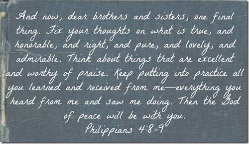 Philippians 4 8-9