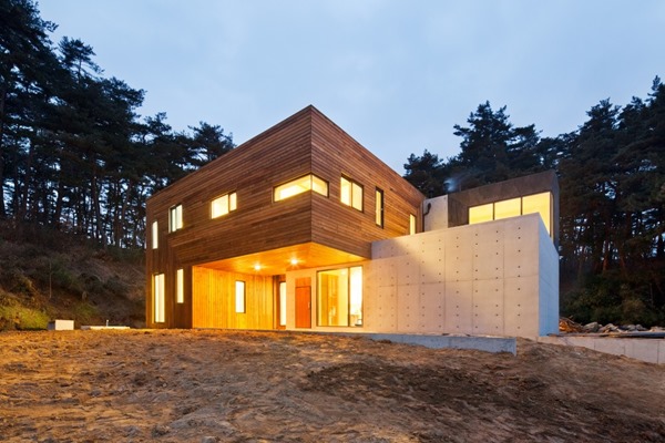 Living Knot / Polymur casa-hormigon-visto-y-madera