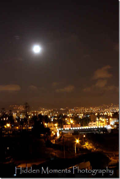Moonrise over Lima