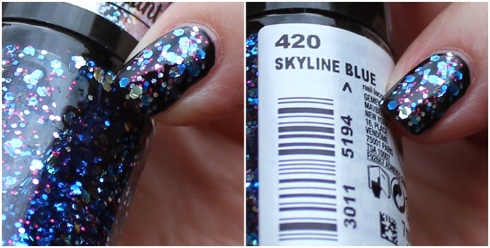 Maybelline Color Show be brilliant LE Swatches Skyline Blue 09 Maybelline Color Show be brilliant LE Swatches Skyline Blue 09