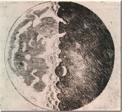 galileu desenho da lua