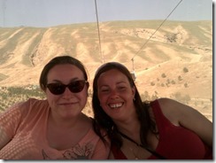 Mary and Julie on cable car ride