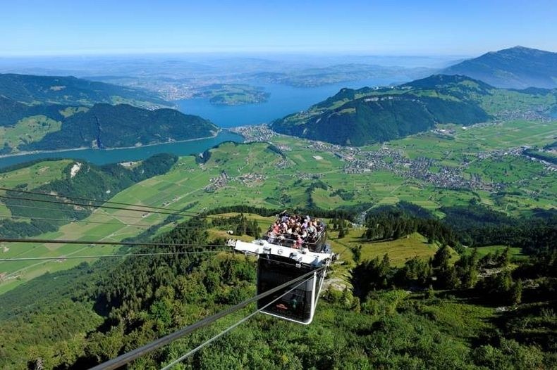 Switzerland Unveils World's First Double-Decker Cable Car | Amusing Planet