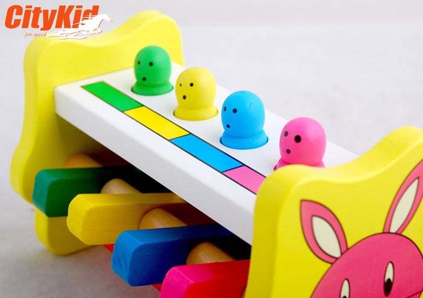 Đồ chơi bằng gỗ cho bé Bộ gõ gỗ cho bé Percussion Toys-02