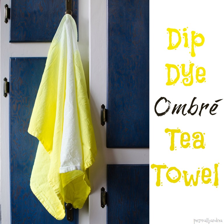 Dip Dye Ombre Tea Towel | personallyandrea.com