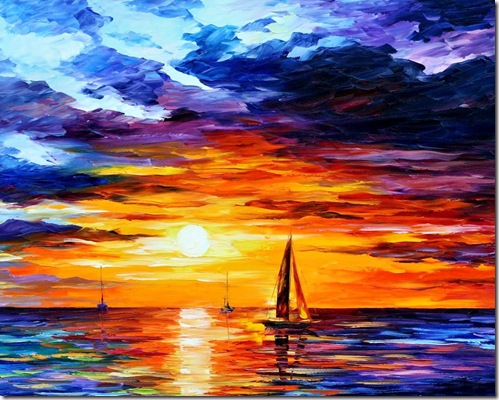 sunset-boat-leonid-afremov