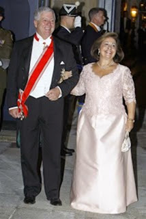 Los príncipes de Serbia Alejandro II y Katherina