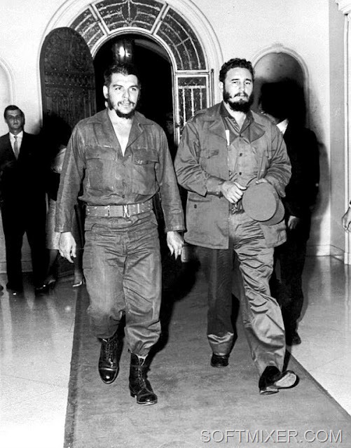 96-Ernesto Che Guevara Fidel Castro