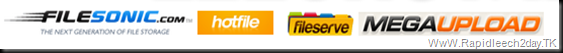 Filesonic, Fileserve, Hotfile and Megaupload