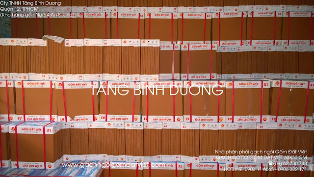 Gạch cotto Gốm Đất Việt xếp trong kho Tăng Bình Dương gach cotto gom dat viet
