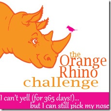 orange rhino button