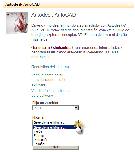 descargar autocad 2014 gratis en español para estudiantes descargar autocad 2014 gratis en español para estudiantes